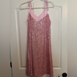 Lumilac Pink Sequin Dress